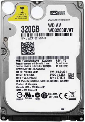 WD AV 320 GB Laptop Internal Hard Disk Drive (HDD) (WD3200BUDT)