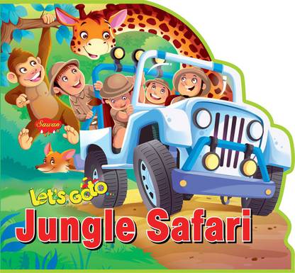 Let's Go To Jungle Safari | Eva Binding Shape Book By Sawan