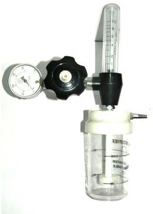 Meditech OXYGEN FLOW METER WITH HUMIDIFIER BOTTLE ANALOG Respiratory Exerciser