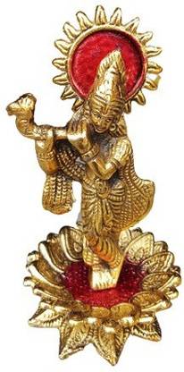 dwarkadhish Krishna murti Decorative Showpiece  -  18 cm
