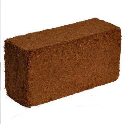 MAQ Cocopeat 2Kg Block for Terrace Gardening , Kitchen Garden Natural & Organic Soil Manure