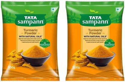 Tata Sampann TURMERIC POWDER (HALDI) 2 POUCHES OF 500 GM
