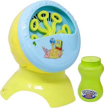 The Simplifiers Battery Operated Bubble Machine With Liquid (Sponge Bob) Toy Bubble Maker