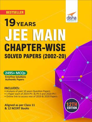19 Years Jee Main Chapter-Wise Solved Papers (2002 - 20)
