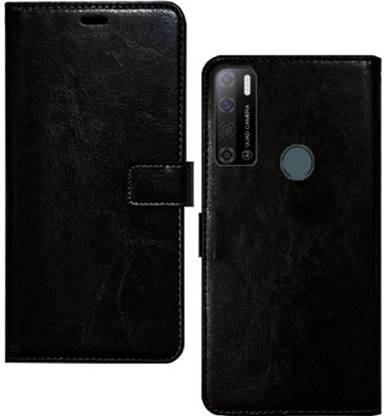 METOO Flip Cover for Tecno LC8 Flip Cover : Black, Tecno LC8 Leather Back Cover LC8, FLIP COVER LC 8 FLIP COVER