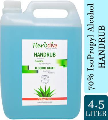 Herbdiva 70% Alcohol Based Hand Rub, Can, 4500ml Face Wash