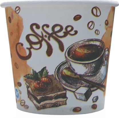 Raghuvir Disposable Pack of 2 Paper Disposable Paper cup (150 ML ) for Drinking LIKE Tea,Coffee. One time use, Use and throw (Pack of 100)