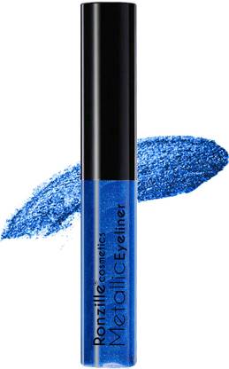 RONZILLE Blue Waterproof shimmer Metallic Glitter Eyeliner 5 ml
