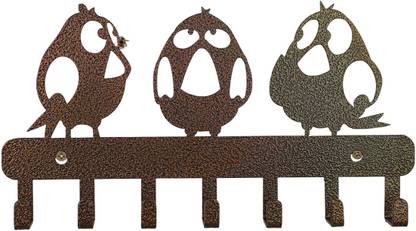 Flipkart SmartBuy Jim_Jack_JayBrown-Metal-KeyholderVe Stainless Steel Key Holder