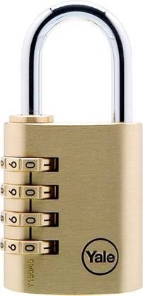 Yale Brass Combination Padlock (40mm) Combination Lock