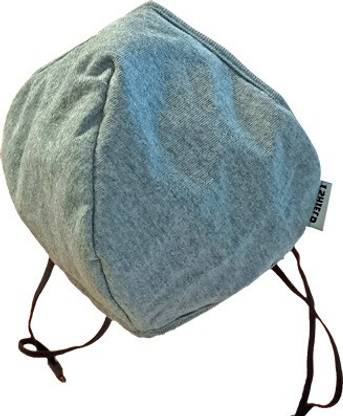 iShield "Ishield tekFABRIK facemask, Revolutionary self sanitizing technology, Made in India Grey Melange Round Small, Reusable upto 30 washes " 99.99% virus killer Reusable, Washable Cloth Mask