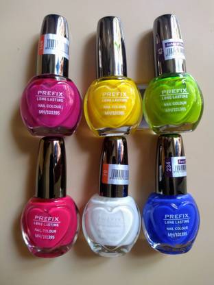 Prefix NAIL POLISH LONG LASTING MULTI COLOUR