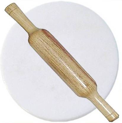 Dream Product Studio Polpat Roti Roller/Chakla Belan/Rolling Pin, Round Rolling Pin & Board