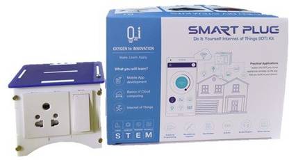 Oxygen To Innovation O2i _Smart plug IOT Do It Yourself ,STEM Home Automation, Coding Kit for 8+years old kids Smart Plug