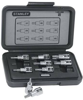 STANLEY 9 pcs 1/2" Drive TOrx Bit Socket Set Socket Set
