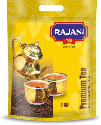 Rajani Premium CTC Fanning Tea 1 Kg Black Tea Pouch
