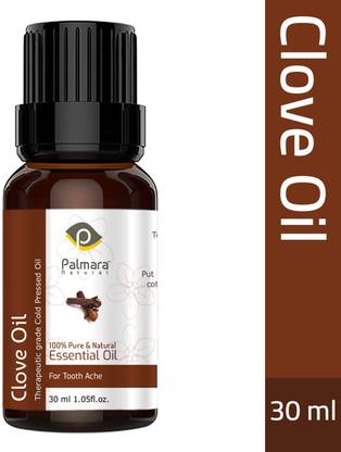 Palmara Natural Clove Oil Natural & Undiluted Therapeutic Grade Clove Oil Teeth Whitening liquid