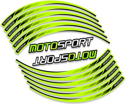 Piston Graphics Motorcycle Rim Sticker