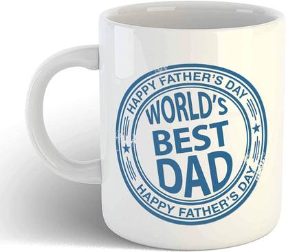 creativemug Father’s Day Gifts for Dad - World’s Best Dad Unique Gag Ceramic Coffee Mug