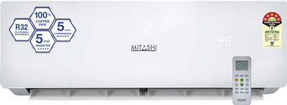MITASHI 1.5 Ton 5 Star Split Inverter AC  - White