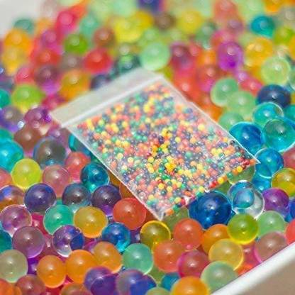 BBS DEAL ( 10 Gram ) Multi-Colors Water Beads,Water Bullet Balls,Water Gel Beads,Magic Jelly Balls,Water Pearl Vase Filler Aqua Plant _8mm to 11 mm