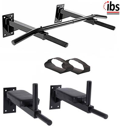 IBS Combo Bars Dips Bar with Pub Straps for Multiple Body Exercises for Home and Gym Multi-training Bar