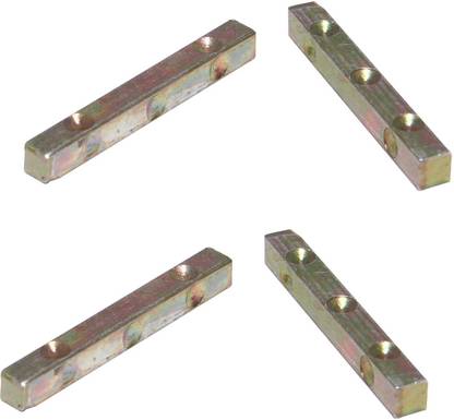 AUMNI CRAFTS Vintage Brass Metal Dice Dhayakattai Chausar Pachikalu For Playing Games 5x0.6 CM (Set of 2) Board Game Accessories