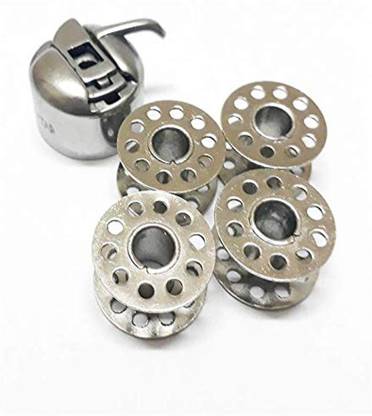 TRUSTMART HAND SEWING MACHINE BOBINS (4 BOBINS WITH 1BOBIN CASE) Metal Metal Bobbins