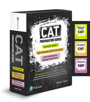 CAT Preparation Series|Quantitative Aptitude, Logical Reasoning and Data Interpretation, Verbal Ability and Reading Comprehension Combo|By Pearson
