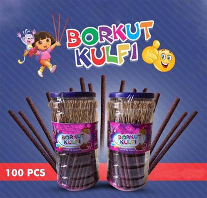 Dhadiwal's BORKUT KULFI PACK OF 100 STICKS JUJUBE Candy Sticks