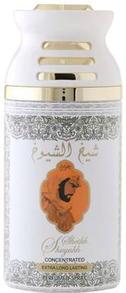 Lattafa Sheik Al Shuyuk Khussusi 250ml Deodrant fresh and oriental fragrance for men and women. Body Spray  -  For Men & Women