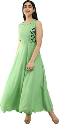 Women Gown Light Green Dress