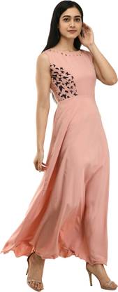 Women Gown Pink Dress