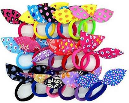 THE MAXIM hair tiy band for girls and women(pack of 12) Hair Claw (Black, Multicolor) Rubber Band