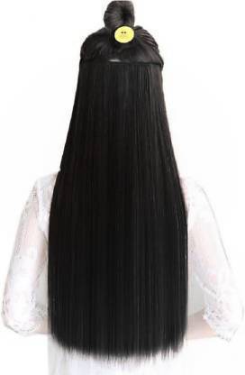Abrish straight 5 clips jet black Hair Extension
