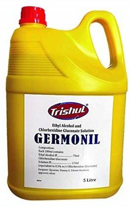 Trishul Germonil Instant Hand Sanitizing Solution-5 ltr Hand Sanitizer Can