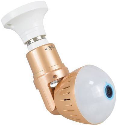 Whelked Night Vision Bulb Camera Panoramic 360 Degree View WiFi Spy Camera with Motion Sensor & 2 Way Talking for Remote Home Security System Security Camera Security Camera