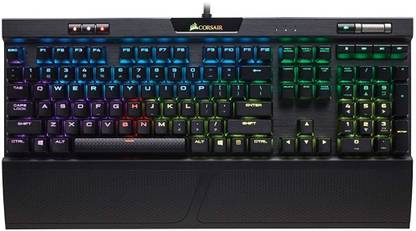 Corsair CH-9109010-NA Wired USB Standard Gaming Keyboard Compatible with Desktop, Laptop, Mac