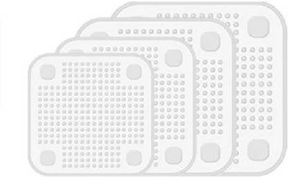 SHREEHARI Top Quality 4pcs Reusable Silicone Food Wraps Seal Cover Stretch Multi-Functional Food Fresh Keeping Saran Wrap Kitchen Tools 2.3 inch Lid Set, Pack of 4