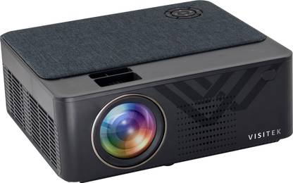 VISITEK V6 Smart Android HD 720p (1080p Support) | 3300L (390 ANSI) & 210 " (5.3 m) Large Display LED Projector | AV, VGA, 2X HDMI, USB, mSD |Android 6 | wifi |Bluetooth| 4D Keystone | ( V46V63 ) (4000 lm / 2 Speaker / Wireless / Remote Controller) Projector