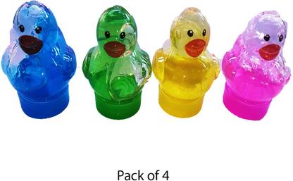 lookat Duck face magic putty Soft and Non-Sticky Slime with Fruit Fragrance Set of 4 Multicolor Putty Toy Multicolor Putty Toy