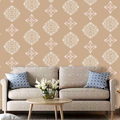 Arhat Damask Mottif ASR-E687 Glossy pvc Stencil