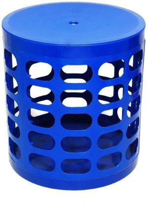 Casa Basic Blue Multi Pouf Living & Bedroom Stool