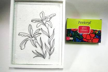 Fevicryl Glass Colors painting DIY kit