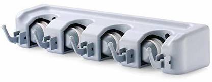 SKYSEA MALL Grey Plastic Broom Holder