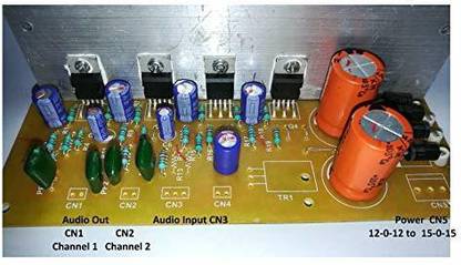 Salcon Electronics 2 Channel 120 Watts Chip Audio Amplifier Kit Home Theater Board Sound Recorder and Sound Circuit Electronic Hobby Kit