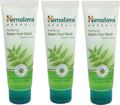 HIMALAYA Neem Facewash pack of 3 Face Wash