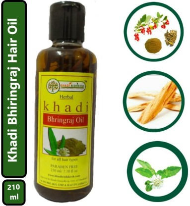 Khadi Rishikesh Herbal Bhiringraj Hair Oil, Promotes Growth Hair,help ...