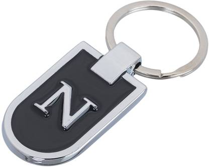 gtrp N Letter Alphabet Metallic Key Chain Key Chain