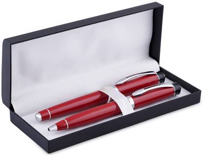 COI Set of 2 Red Pen Designer Premium Collection Gift for Working Men and Women with Box Ball Pen